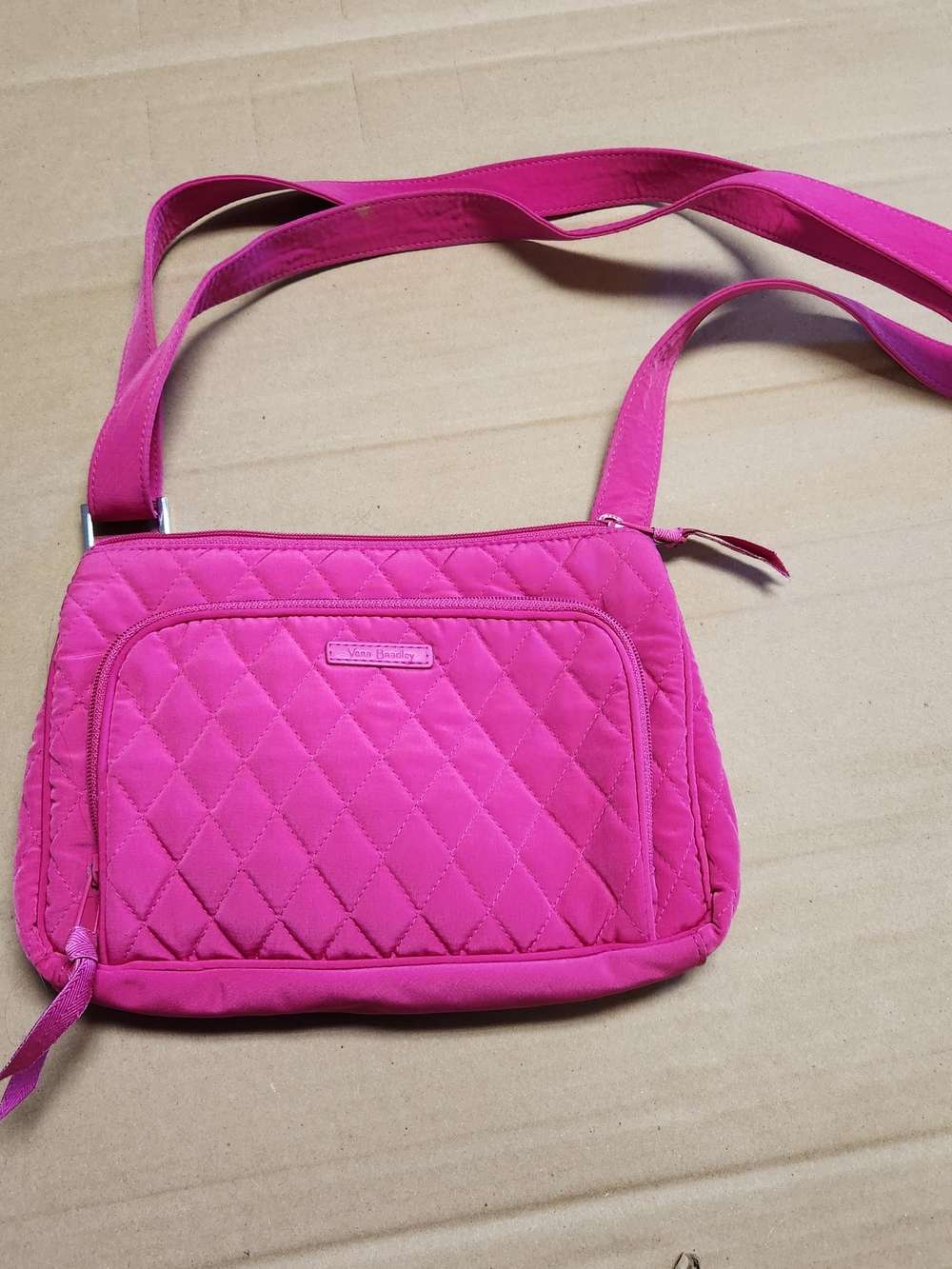Vera Bradley Quilted Pink Crossbody Bag